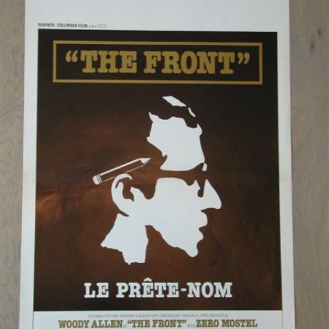 'The Front' Belgian affichette